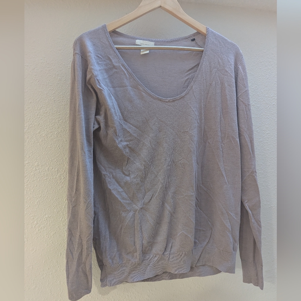 H&M Basics Lavender Long-Sleeve Lightweight Sweater